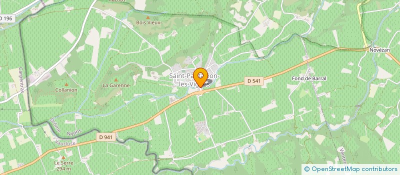 localisation de l'entreprise COMMUNE DE SAINT PANTALEON LES VIGNES  SAINT-PANTALEON-LES-VIGNES