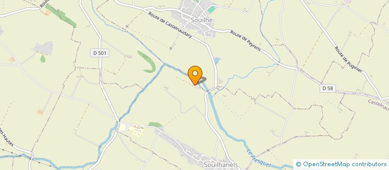 localisation de l'entreprise COMMUNE DE SAINT-PAPOUL  SAINT-PAPOUL