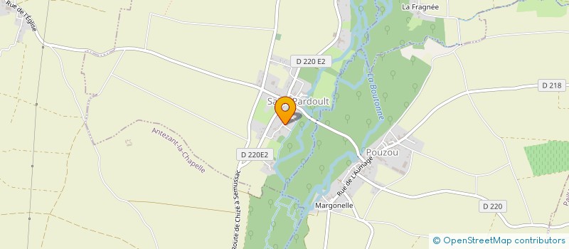 localisation de l'entreprise COMMUNE DE SAINT PARDOULT  SAINT-PARDOULT