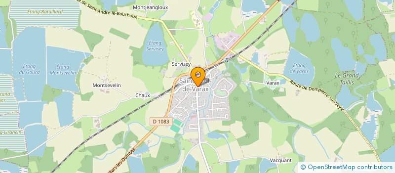 localisation de l'entreprise COMMUNE DE SAINT PAUL DE VARAX  SAINT-PAUL-DE-VARAX