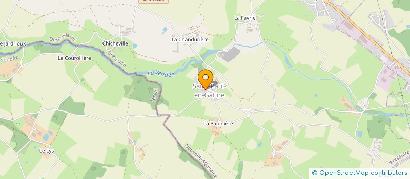 localisation de l'entreprise COMMUNE DE SAINT PAUL EN GATINE  SAINT-PAUL-EN-GATINE