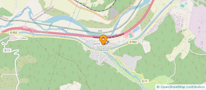 localisation de l'entreprise COMMUNE DE SAINT PAUL LES DURANCE  SAINT-PAUL-LES-DURANCE