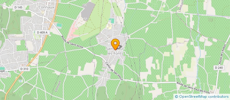 localisation de l'entreprise COMMUNE DE SAINT-PAUL-LES-FONTS  SAINT-PAUL-LES-FONTS