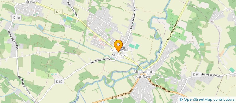 localisation de l'entreprise COMMUNE DE SAINT PAUL SUR SAVE  SAINT-PAUL-SUR-SAVE