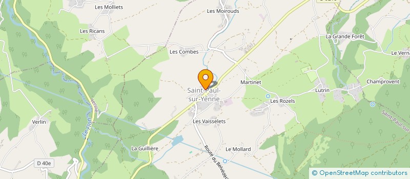localisation de l'entreprise COMMUNE DE SAINT-PAUL-SUR-YENNE  SAINT-PAUL-SUR-YENNE