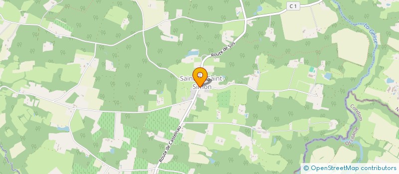 localisation de l'entreprise COMMUNE DE SAINT PE SAINT SIMON  SAINT-PE-SAINT-SIMON