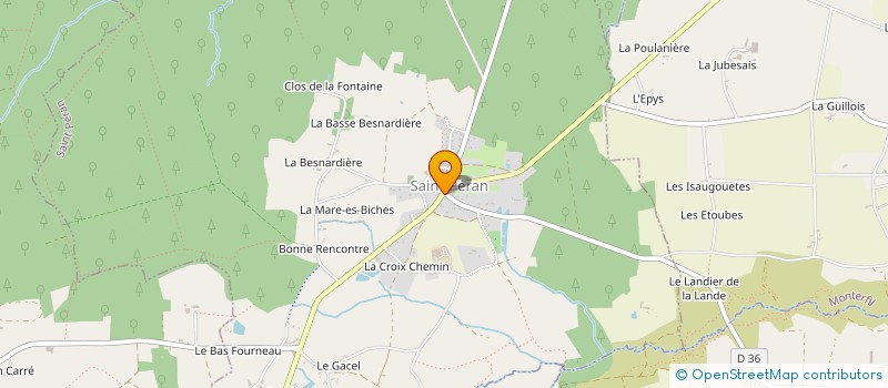 localisation de l'entreprise COMMUNE DE SAINT PERAN  SAINT-PERAN