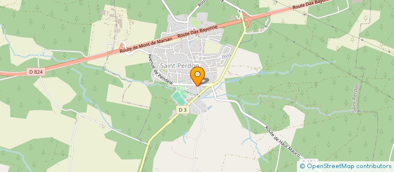 localisation de l'entreprise COMMUNE DE SAINT PERDON  SAINT-PERDON