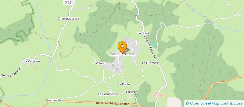 localisation de l'entreprise COMMUNE DE SAINT PEREUSE  SAINT-PEREUSE