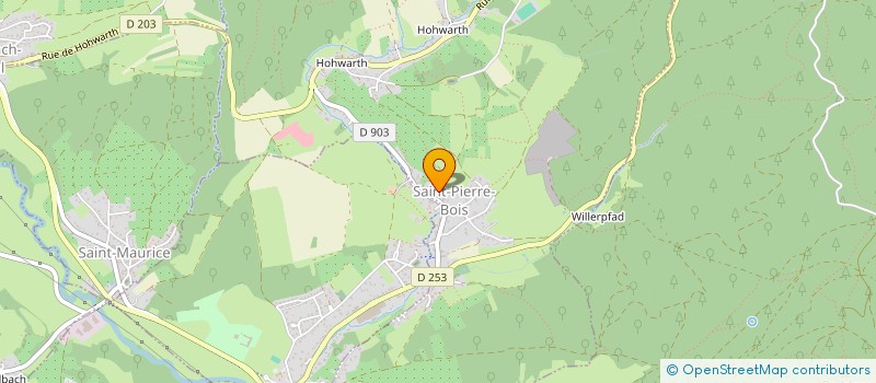 localisation de l'entreprise COMMUNE DE SAINT PIERRE BOIS  SAINT-PIERRE-BOIS
