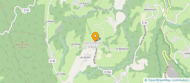 localisation de l'entreprise COMMUNE DE SAINT PIERRE D ALVEY  SAINT-PIERRE-D ALVEY