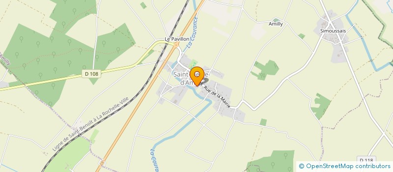localisation de l'entreprise COMMUNE DE SAINT PIERRE D AMILLY  SAINT-PIERRE-D'AMILLY