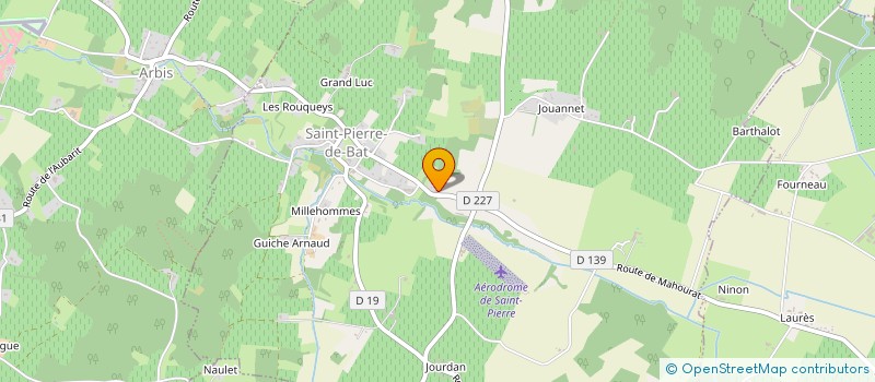 localisation de l'entreprise COMMUNE DE SAINT PIERRE DE BAT  SAINT-PIERRE-DE-BAT