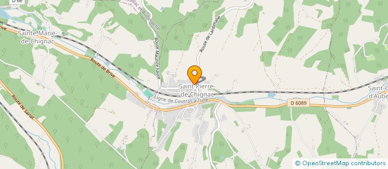 localisation de l'entreprise COMMUNE DE SAINT PIERRE DE CHIGNAC  SAINT-PIERRE-DE-CHIGNAC