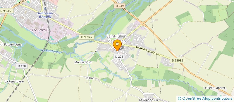 localisation de l'entreprise COMMUNE DE SAINT PIERRE DE JUILLERS  SAINT-PIERRE-DE-JUILLERS