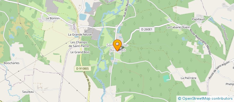 localisation de l'entreprise COMMUNE DE SAINT PIERRE DU PALAIS  SAINT-PIERRE-DU-PALAIS