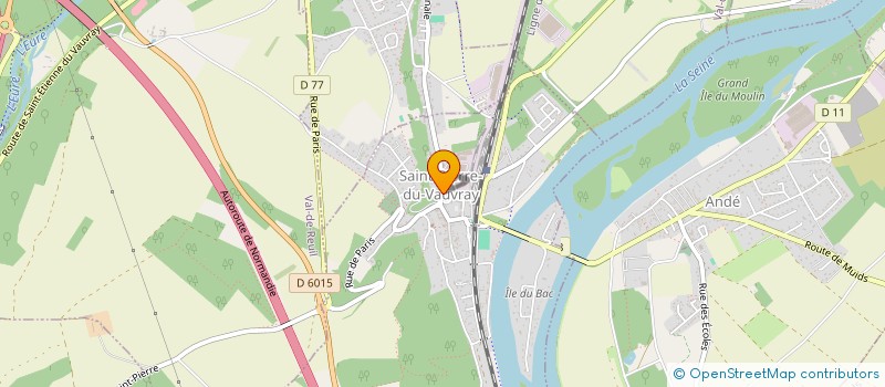 localisation de l'entreprise COMMUNE DE SAINT PIERRE DU VAUVRAY  SAINT-PIERRE-DU-VAUVRAY