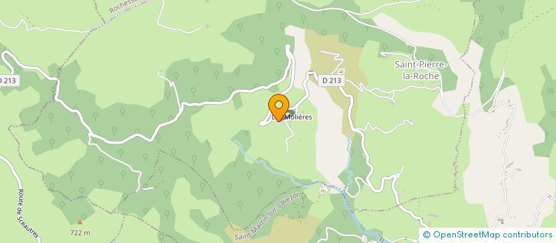 localisation de l'entreprise COMMUNE DE SAINT PIERRE LA ROCHE  SAINT-PIERRE-LA-ROCHE