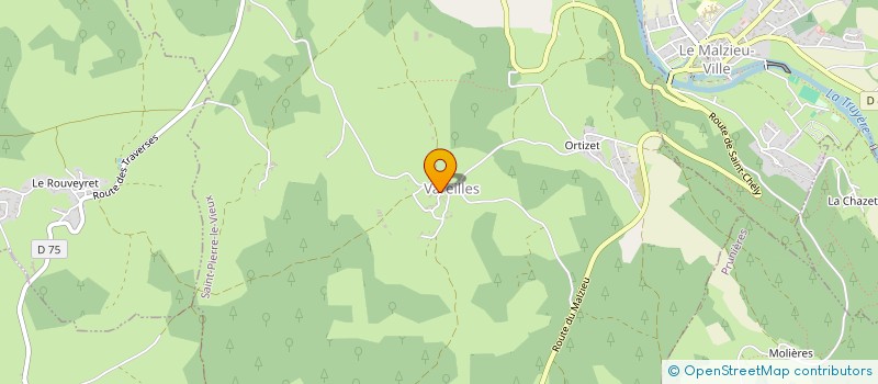 localisation de l'entreprise COMMUNE DE SAINT-PIERRE-LE-VIEUX  SAINT-PIERRE-LE-VIEUX