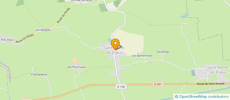 localisation de l'entreprise COMMUNE DE SAINT PIERRE LES ETIEUX  SAINT-PIERRE-LES-ETIEUX