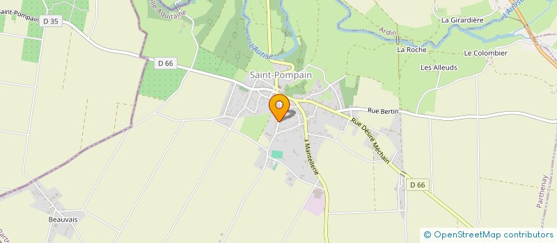 localisation de l'entreprise COMMUNE DE SAINT POMPAIN  SAINT-POMPAIN