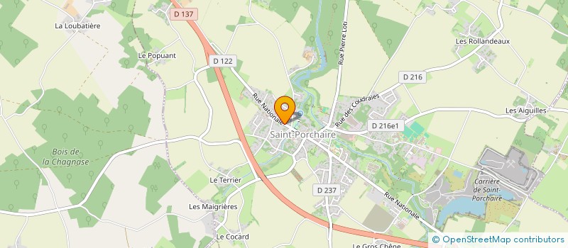 localisation de l'entreprise COMMUNE DE SAINT PORCHAIRE  SAINT-PORCHAIRE