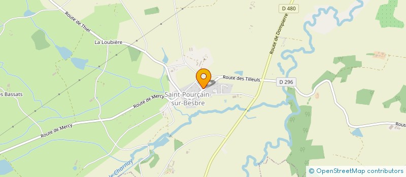 localisation de l'entreprise COMMUNE DE SAINT POURCAIN SUR BESBRE  SAINT-POURCAIN-SUR-BESBRE