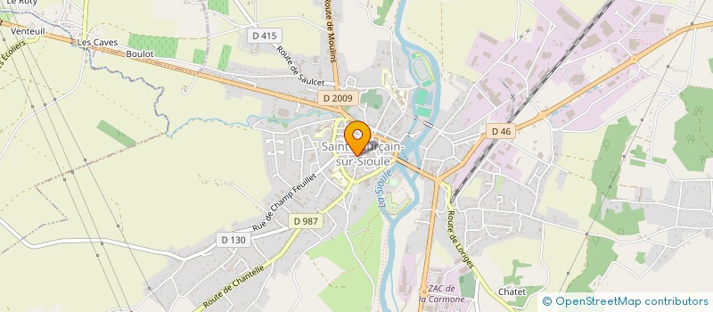 localisation de l'entreprise COMMUNE DE SAINT POURCAIN SUR SIOULE  SAINT-POURCAIN-SUR-SIOULE