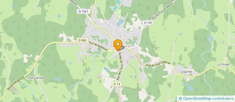 localisation de l'entreprise COMMUNE DE SAINT PRIVAT  SAINT-PRIVAT