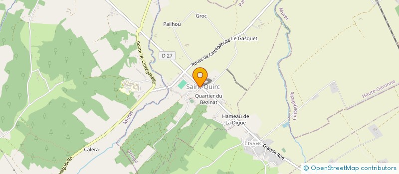 localisation de l'entreprise COMMUNE DE SAINT QUIRC à SAINT-QUIRC