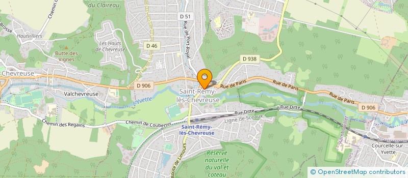 localisation de l'entreprise COMMUNE DE SAINT REMY LES CHEVREUSE  SAINT-REMY-LES-CHEVREUSE