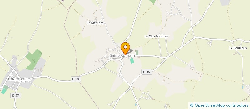 localisation de l'entreprise COMMUNE DE SAINT ROMAIN  SAINT-ROMAIN