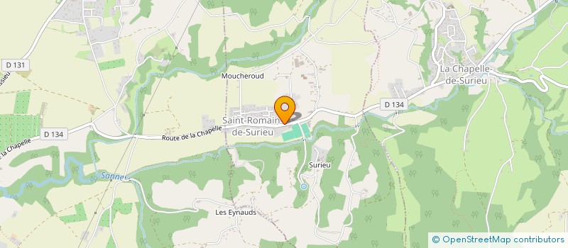 localisation de l'entreprise COMMUNE DE SAINT ROMAIN DE SURIEU  SAINT-ROMAIN-DE-SURIEU