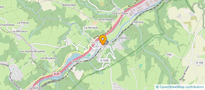 localisation de l'entreprise COMMUNE DE SAINT ROMAIN EN GIER  SAINT-ROMAIN-EN-GIER