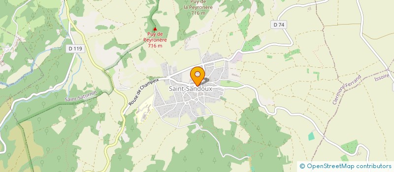 localisation de l'entreprise COMMUNE DE SAINT SANDOUX  SAINT-SANDOUX