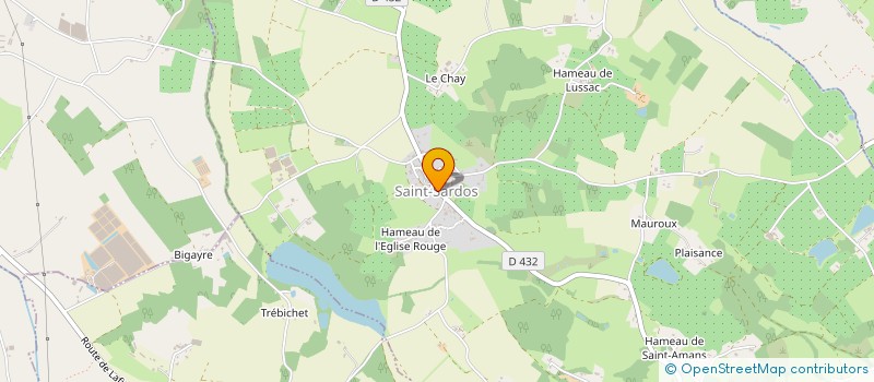 localisation de l'entreprise COMMUNE DE SAINT SARDOS  SAINT-SARDOS