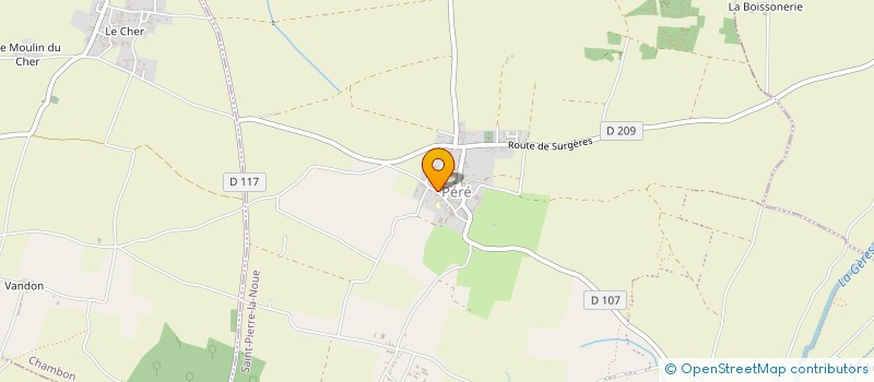 localisation de l'entreprise COMMUNE DE SAINT SATURNIN DU BOIS  SAINT-SATURNIN-DU-BOIS