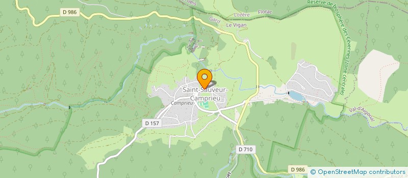 localisation de l'entreprise COMMUNE DE SAINT-SAUVEUR-CAMPRIEU  SAINT-SAUVEUR-CAMPRIEU