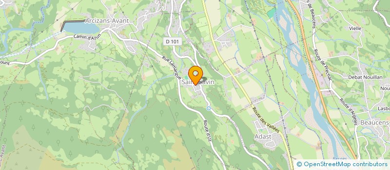 localisation de l'entreprise COMMUNE DE SAINT SAVIN  SAINT-SAVIN