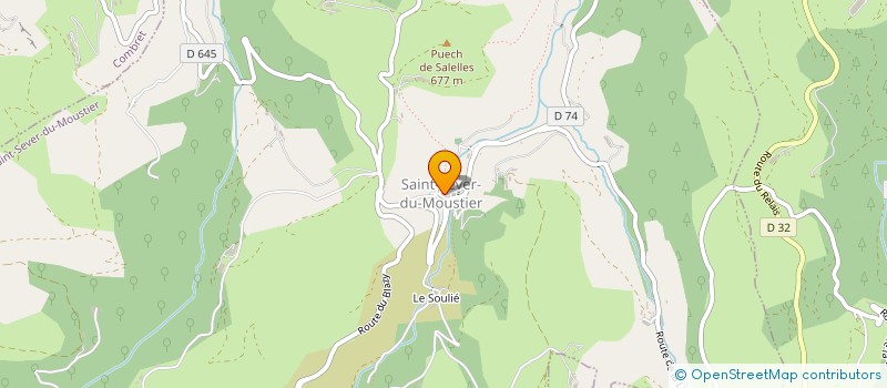 localisation de l'entreprise COMMUNE DE SAINT SEVER DU MOUSTIER  SAINT-SEVER-DU-MOUSTIER