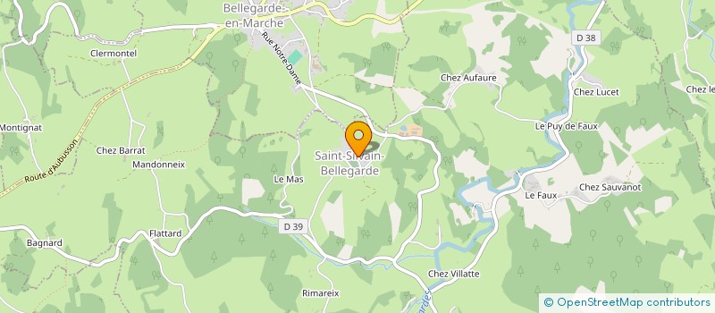 localisation de l'entreprise COMMUNE DE SAINT SILVAIN BELLEGARDE à SAINT-SILVAIN-BELLEGARDE