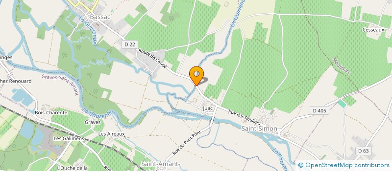 localisation de l'entreprise COMMUNE DE SAINT SIMON  SAINT-SIMON