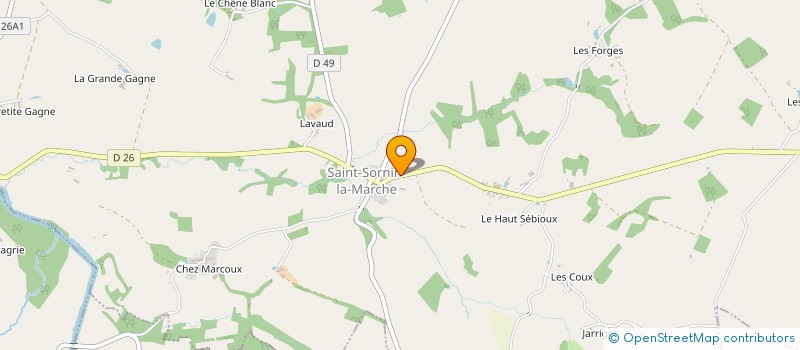 localisation de l'entreprise COMMUNE DE SAINT SORNIN LA MARCHE à SAINT-SORNIN-LA-MARCHE