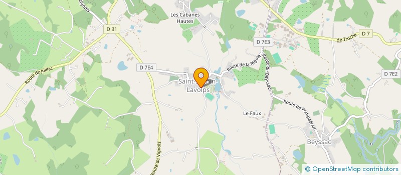 localisation de l'entreprise COMMUNE DE SAINT SORNIN LAVOLPS  SAINT-SORNIN-LAVOLPS