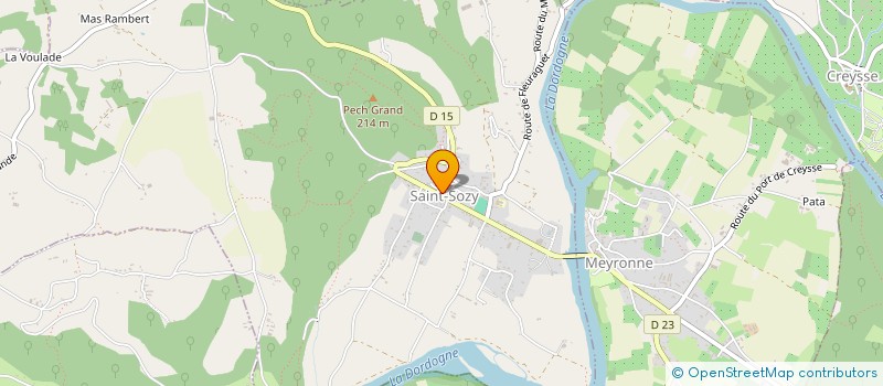 localisation de l'entreprise COMMUNE DE SAINT SOZY  SAINT-SOZY