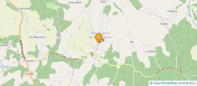 localisation de l'entreprise COMMUNE DE SAINT SULPICE DE ROUMAGNAC  SAINT-SULPICE-DE-ROUMAGNAC