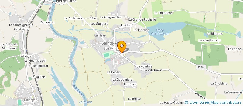 localisation de l'entreprise COMMUNE DE SAINT SULPICE DES LANDES  SAINT-SULPICE-DES-LANDES