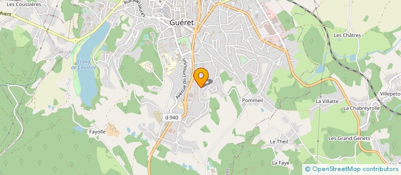 localisation de l'entreprise COMMUNE DE SAINT SULPICE LE GUERETOIS à SAINT-SULPICE-LE-GUERETOIS