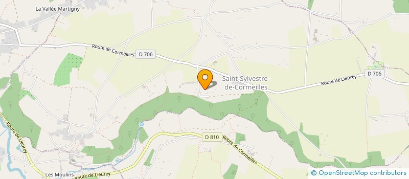 localisation de l'entreprise COMMUNE DE SAINT SYLVESTRE DE CORMEILLES  SAINT-SYLVESTRE-DE-CORMEILLES