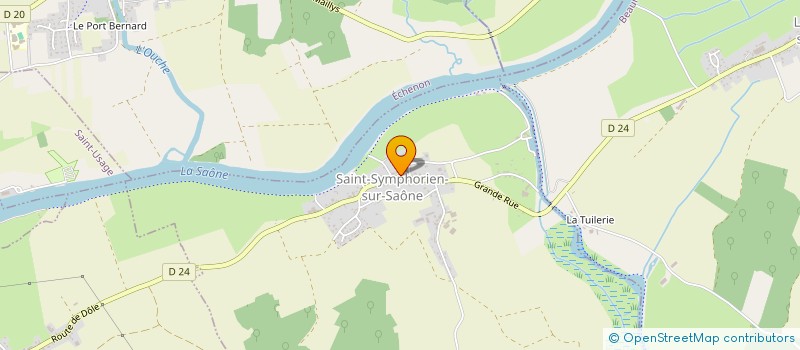 localisation de l'entreprise COMMUNE DE SAINT-SYMPHORIEN-SUR-SAONE  SAINT-SYMPHORIEN-SUR-SAONE